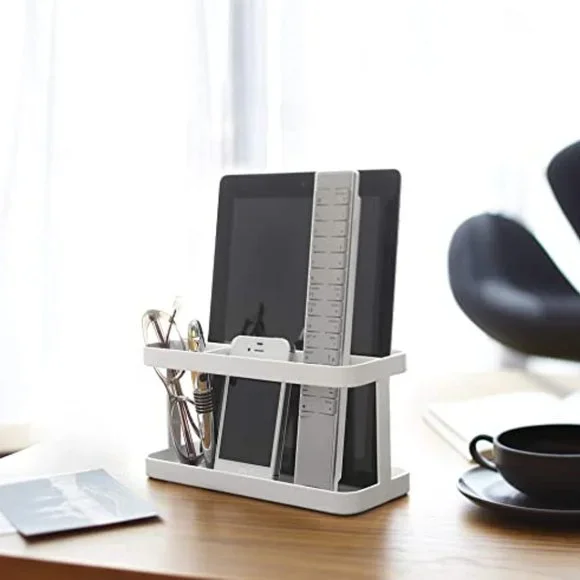 Yamazaki Tower Tablet Remote Control Rack - White - Picture 4 of 5